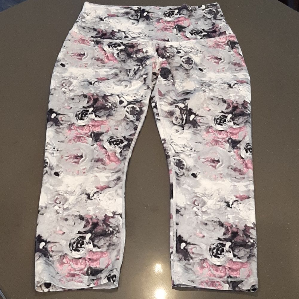 Lululemon Athletica White Black and Pink Pants